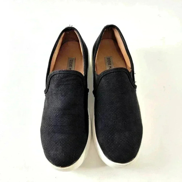 STEVE MADDEN Gracy Suede Chunky Platform Sneakers - 6.5 - Picture 2 of 9